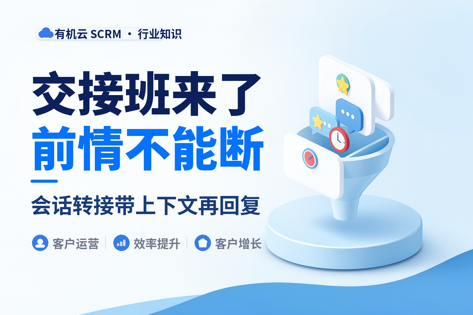有机云｜聚合客服怎么配交接：客户换人接，聊天记录不能断 配图